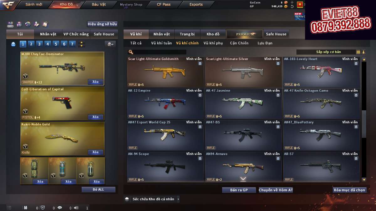 shop acc cf uy tin gia re
